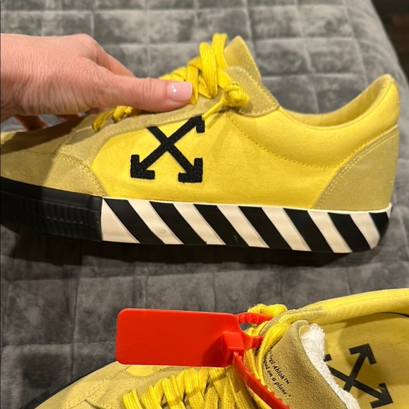 Off-White Size 46 / 13 Yellow Men's Low top Vulcanized Sneakers - Picture 5 of 16